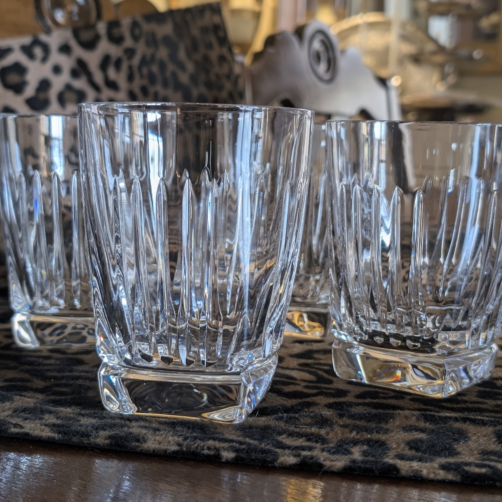Waterford Crystal Clear Cut-Glass Tumblers